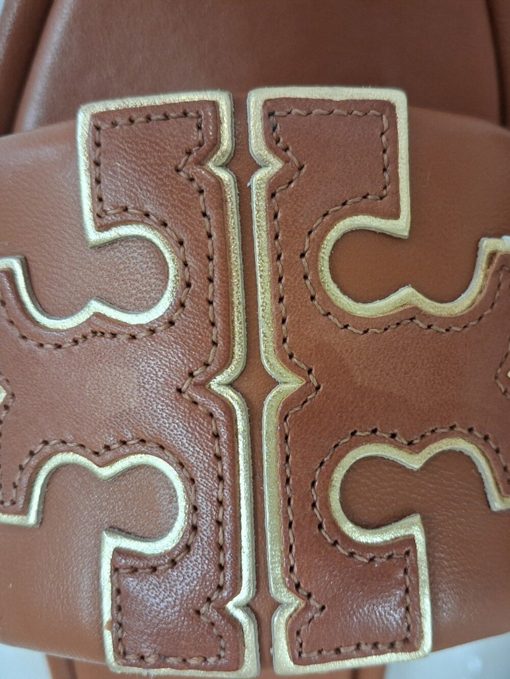 Tory Burch Double T Logo Slide Sandals - Picture 4 of 6